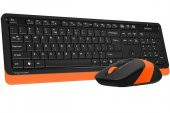 A4 TECH FG1010 K.SUZ QKLAVYE-MOUSE SET,SİYAH-TURUN - 2