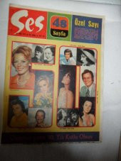SES DERGİSİ SAYI 44 / 27 EKİM 1973- TARIK AKAN-CÜNEYT ARKIN- FATMA GİRİK-SADRİ ALIŞIK-EDİZ HUN-AYHAN - 1