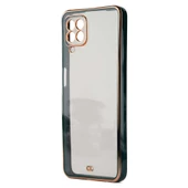 Galaxy A12 Kılıf Kamera Korumalı Kenarları Renkli Şeffaf Voit Silikon - 6