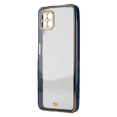 Galaxy A12 Kılıf Kamera Korumalı Kenarları Renkli Şeffaf Voit Silikon - 5