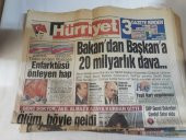 HÜRRİYET 7 ARALIK 1991 CUMARTESİ BAKANDAN BAŞKANA 20 MİLYARLIK DAVA-ÖLÜM BÖYLE GELDİ - 1