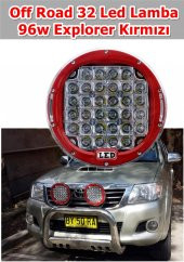 Off Road Led Lamba 96w 32 Led Explorer Kırmızı - 1