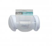Qlux Aqua WC Tuvalet Kağıdı Aparatı / Plastik / Beyaz / Şeffaf Kapaklı - 2