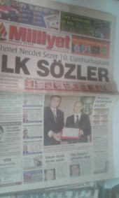 MİLLİYET 6 MAYIS 2000 CUMARTESİ AHMET NECDET SEZER 10.CUMHURBAŞKANI İLK SÖZLER*PEKERİ SAVCININ YOLDAŞI BESLEMİŞ*VE RÜYA BİTTİ F.BAHÇE-GENÇLER BİRLİĞİ - 1
