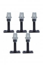 Kapı Tamponu Stoperi Mat Siyah Kapı Stopu 8 cm (5 ADET) - 1
