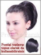 Kısa Düz Sentetik Postiş - 1