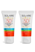 Solaris Tüm Cilt Tipleri İçin SPF 50+ Yaşlanma Karşıtı Güneş Koruyucu Krem X2 - 1
