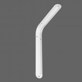 (2 ADET) Raf Altı Ayak Raf Tutucu L Demir 19 x 26 cm Beyaz Aparat - 4