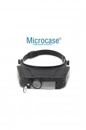 Microcase Ayarlanabilen Gözlük Tipi Işıklı Kafa Büyüteci 3 Farklı Lens - Model No : AL2320 - 3