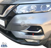 Nissan Qashqai Krom Sis Far Çerçevesi 2 Parça 2017-2020 Paslanmaz Çelik - 2