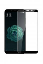 Microcase Xiaomi Mi A2 - Mi 6X Tam Kaplayan Çerçeveli Tempered Ekran Koruyucu - Siyah - 1