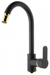 Gms Zirve Siyah Altın Kuğu Eviye Mutfak Bataryası ZRV202 thumbnail 1