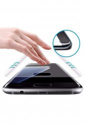 Microcase BlackBerry Priv 3D Curved Tam Kaplayan Tempered Glass Cam Koruma - Siyah - 3