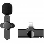 Microcase iPhone Lightning Profesyonel Wireless Kablosuz Yaka Mikrofonu Lavalier - AL2880 - 1