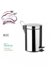 Cooker EF406 Çelik Çöp Kovası 16 Litre - 1