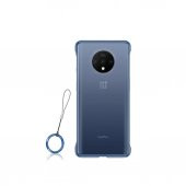 Microcase OnePlus 7T Frameless Sert Rubber Kılıf - Buzlu Mavi - 1