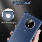 Microcase OnePlus 7T Frameless Sert Rubber Kılıf - Buzlu Mavi - 2