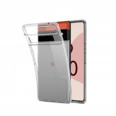 Microcase Google Pixel 6 Pro 0.2 mm İnce Silikon Kılıf - Şeffaf - 1