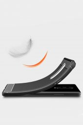 Microcase OnePlus 8 Brushed Carbon Fiber Silikon Kılıf- Siyah - 2