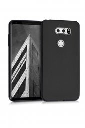 Microcase LG V30 Premium Matte Silikon Kılıf - Siyah - 1