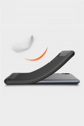 Microcase Samsung Galaxy A2 Core Brushed Carbon Fiber Silikon TPU Kılıf - Siyah - 3