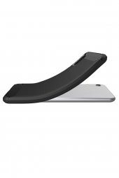 Microcase Huawei Honor Play 8A Brushed Carbon Fiber Silikon TPU Kılıf - Siyah - 4
