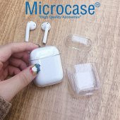 Microcase Airpods Kulaklık ve Şarj Ünitesi için Mika Şeffaf Kılıf - 4