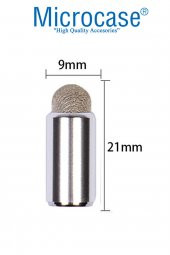 Microcase Apple Pencil için 2in1 Şarj kapağı ve Dokunmatik kalem - Metal Gövde Nano Uç - AL2541 thumbnail 4