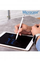 Microcase Apple Pencil için 2in1 Şarj kapağı ve Dokunmatik kalem - Metal Gövde Nano Uç - AL2541 thumbnail 7