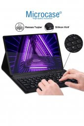 Microcase Lenovo Tab M10 TB-X306F 10.1 inch Bluetooth Klavye ve Mouse + Standlı Kılıf - BKK6 - 3