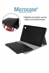 Microcase Lenovo Tab M10 TB-X306F 10.1 inch Bluetooth Klavye ve Mouse + Standlı Kılıf - BKK6 - 4