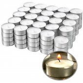 100 Lü Tea Light Mum Beyaz Tealight Mum - 1