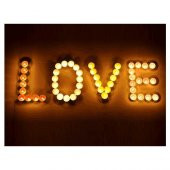 100 Lü Tea Light Mum Beyaz Tealight Mum - 2