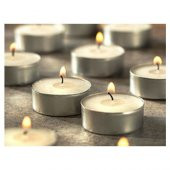 100 Lü Tea Light Mum Beyaz Tealight Mum - 4