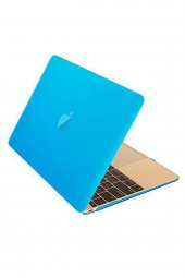 Microcase Macbook Pro 13 A1989 Touch Bar 2018 - Macbook Pro 13 2019 A2159 Shell Rubber Kapak Kılıf - Mavi - 1