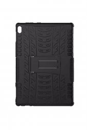 Microcase Lenovo Tab 4 10 TB-X304L TB-X304F Tablet Alfa Armor Standlı Perfect Protect Kılıf - Siyah - 1