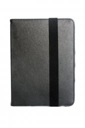 Microcase Lenovo Tab 2 A10-30 Tablet Alfa Book Case PU Deri Standlı Kılıf - Siyah - 1