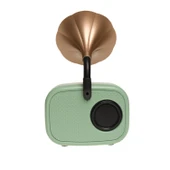 YEŞİL GRAMOFON MODEL USB-SSD GİRİŞLİ NOSTALJİK RADYO HOPARLÖR - 4
