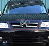 VW Caddy LIFE Krom Ön Panjur 6 prç. 2007-2010 Arası P.Çelik thumbnail 2