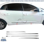 Renault Megane 4 Krom Yan Kapı Çıtası 4 Kapı 2016 P.ÇELİK thumbnail 1