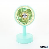 Winex Mini Taşınabilir Portatif Fan 3 Kademeli Vantilatör Mavi - 8