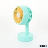 Winex Mini Taşınabilir Portatif Fan 3 Kademeli Vantilatör Mavi - 1