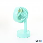 Winex Mini Taşınabilir Portatif Fan 3 Kademeli Vantilatör Mavi - 2