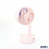 Winex Mini Taşınabilir Portatif Fan 3 Kademeli Vantilatör Pembe - 3