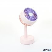 Winex Mini Taşınabilir Portatif Fan 3 Kademeli Vantilatör Pembe - 5