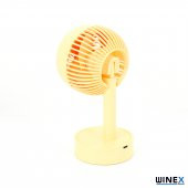 Winex Mini Taşınabilir Portatif Fan 3 Kademeli Vantilatör Sarı - 3