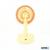 Winex Mini Taşınabilir Portatif Fan 3 Kademeli Vantilatör Sarı - 4