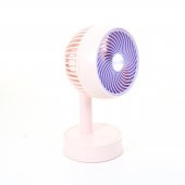 Winex Mini Taşınabilir Portatif Fan 3 Kademeli Vantilatör Pembe - 2