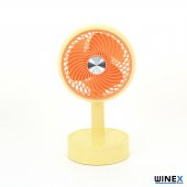 Winex Mini Taşınabilir Portatif Fan 3 Kademeli Vantilatör Sarı - 1