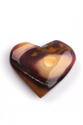 Mookaite Jasper Doğal Taş Kalp - 2